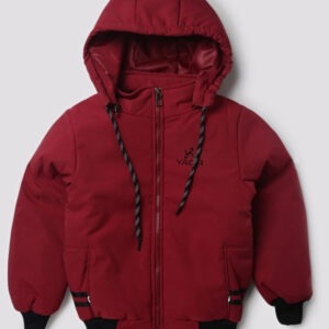 YAQR Baby Boys Winter Jacket | 3-Layer Warm Fur Polyester Jacket with Detachable Hood | Age 1–10 Years | King of Winter