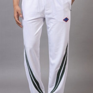 YAQR Men's Cotton Blend Loop Knit Track Pants with Side Stripes & Zipper Pockets – All Season Wear