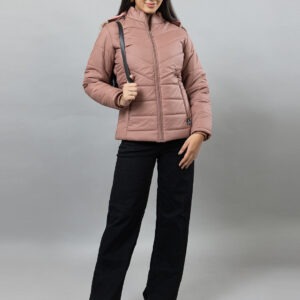 Women’s Black Pink 3-Layer Winter Jacket