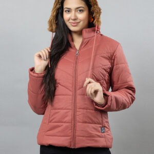 Women's Rust Orange 3-Layer Winter Jacket – YAQR Winter Wear