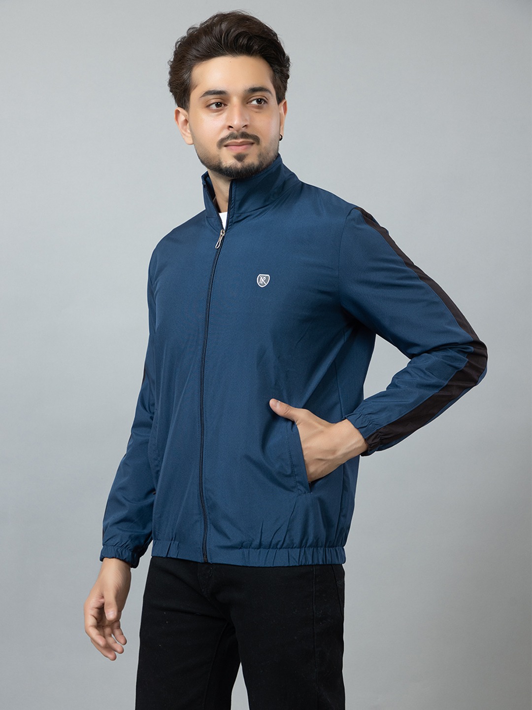 Men's Blue Lightweight Windcheater Jacket